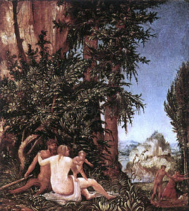  Albrecht Altdorfer Landscape with Satyr Family - Art Print