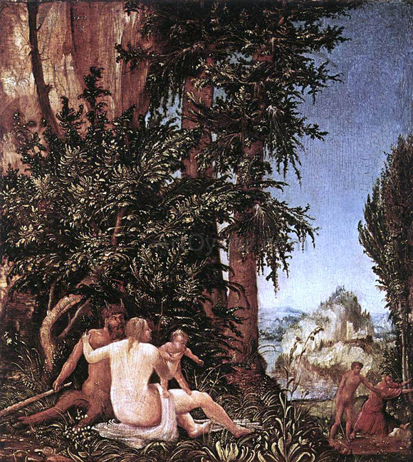  Albrecht Altdorfer Landscape with Satyr Family - Art Print