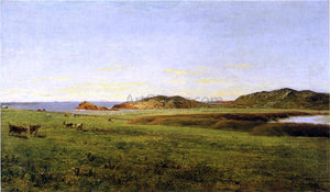  John Frederick Kensett Landscape with Sea: Paradise Rocks, Newport, Rhode Island - Art Print