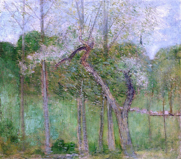  Julian Alden Weir Landscape with Steeple, Wyndham - Art Print