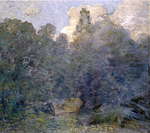  Julian Alden Weir Landscape with Stone Wall, Windham - Art Print