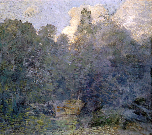  Julian Alden Weir Landscape with Stone Wall, Windham - Art Print