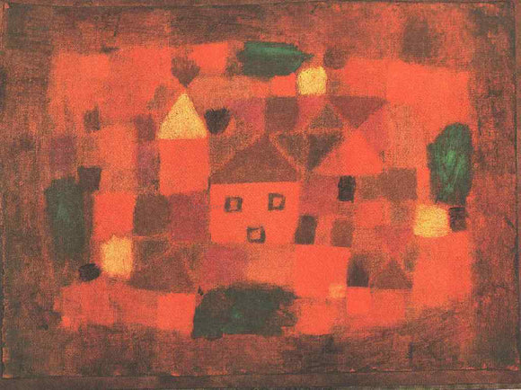  Paul Klee Landscape with Sunset - Art Print