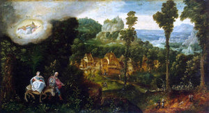  Herri Met de Bles Landscape with the Flight into Egypt - Art Print