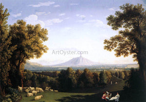  Jacob Philipp Hackert Landscape with the Palace of Caserta and Vesuvius - Art Print