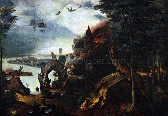  The Elder Pieter Bruegel Landscape with the Temptation of Saint Anthony - Art Print