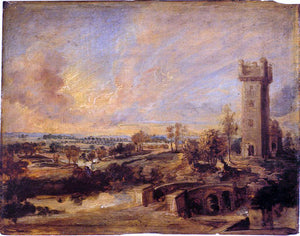  Peter Paul Rubens Landscape with Tower - Art Print