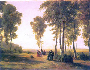  Ivan Ivanovich Shishkin Landscape with Walking - Art Print