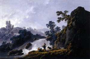  Jean-Baptiste Pillement Landscape with Washerwomen - Art Print