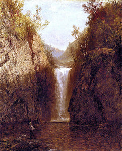  John Frederick Kensett Landscape with Waterfall - Art Print