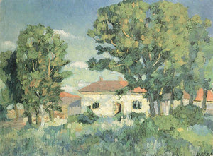 Kazimir Malevich Landscape with White Houses - Art Print