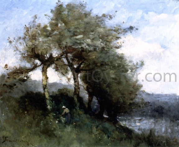  Paul Desire Trouillebert Landscape with Woman - Art Print