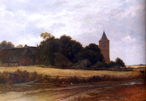  Adriaen Van Everdingen Landschap in't Gooi bij het dorp Blaricum - Art Print