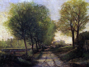  Alfred Sisley Lane near a Small Town - Art Print