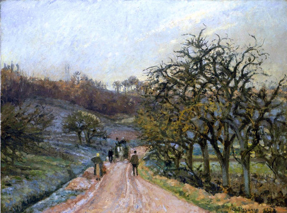  Camille Pissarro Lane of Apple Trees near Osny, Pontoise - Art Print