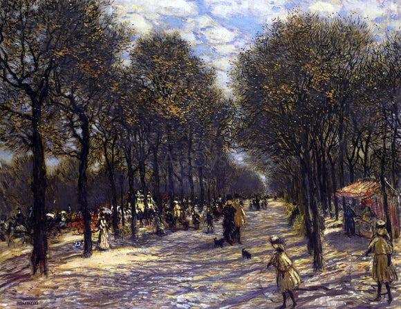  Jean-Francois Raffaelli Lane of Trees on the Champs-Elysees - Art Print