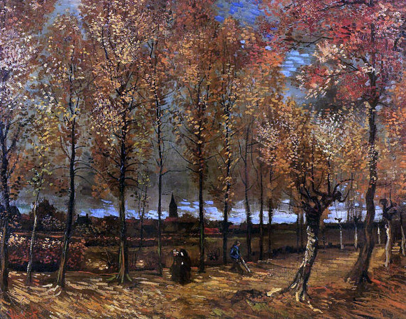  Vincent Van Gogh Lane with Poplars - Art Print