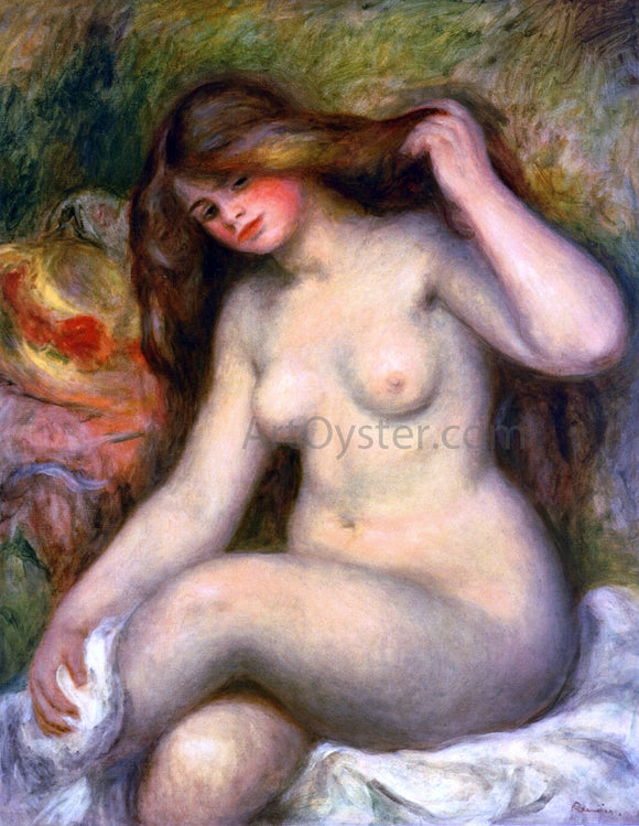  Pierre Auguste Renoir Large Bather with Crossed Legs - Art Print
