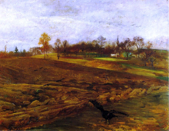  Lovis Corinth Large Landscape with Ravens - Art Print