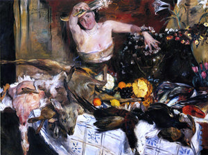  Lovis Corinth Large Still Life with Figure (also known as Birthday Picture) - Art Print