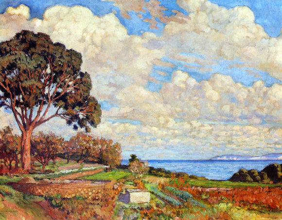  Theo Van Rysselberghe Large Tree near the Sea - Art Print