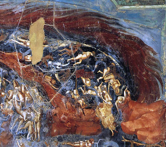  Giotto Di Bondone Last Judgment (detail 13) (Cappella Scrovegni (Arena Chapel), Padua) - Art Print