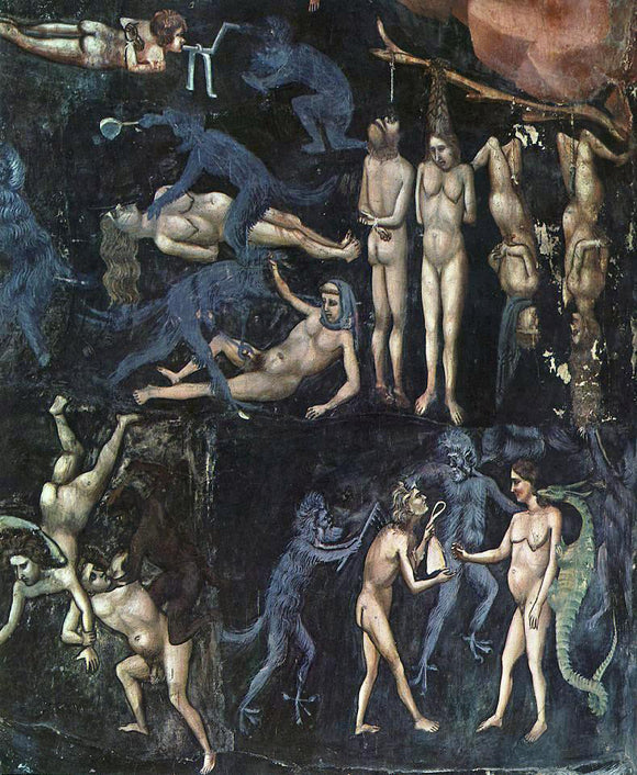  Giotto Di Bondone Last Judgment (detail 16) (Cappella Scrovegni (Arena Chapel), Padua) - Art Print