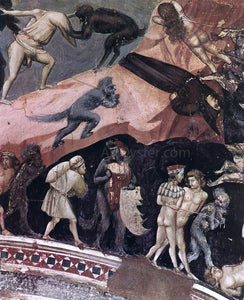  Giotto Di Bondone Last Judgment (detail 17) (Cappella Scrovegni (Arena Chapel), Padua) - Art Print