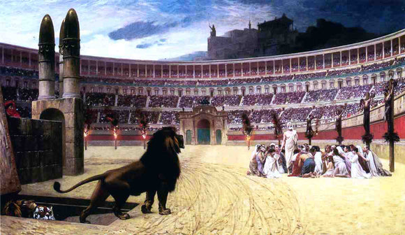  Jean-Leon Gerome Last Prayers of the Christian Martyrs - Art Print