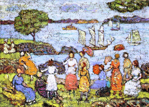  Maurice Prendergast Late Afternoon, New England - Art Print