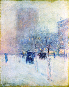  Frederick Childe Hassam Late Afternoon, New York: Winter - Art Print