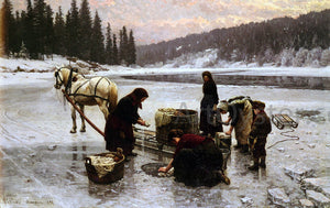  Jahn Ekenaes Laudering, A Winter's Day - Art Print