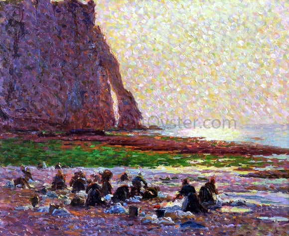  Claude-Emil Schuffenecker Laundresses by the Sea at Etretat - Art Print