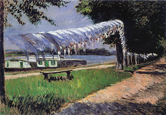  Gustave Caillebotte Laundry Drying - Art Print