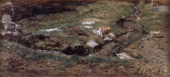  Antonio Munoz Degrain Lavandera, Alrededores de Valencia - Art Print