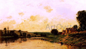  Hippolyte Camille Delpy Lavandiere Au Bord De La Riviere - Art Print