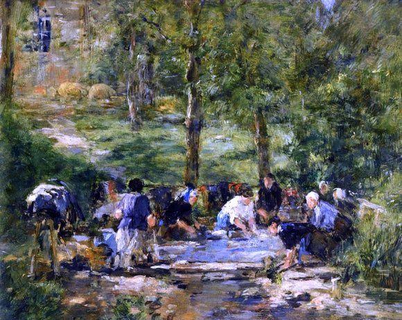  Eugene-Louis Boudin Lavoir du Chevel Blanc a Trouville - Art Print
