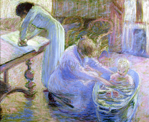  Theodore Earl Butler Le Bain, Maison Baptiste, Giverny, France - Art Print
