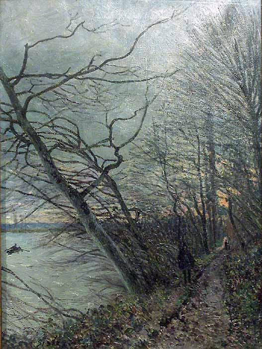  Alfred Sisley Le Bois des Roches - Veneux- Nadon - Art Print