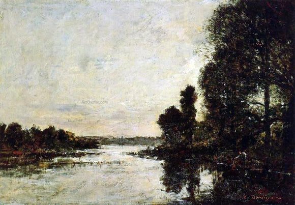  Eugene-Louis Boudin Le bras de mar de Karoulle, Hopital Camfrout - Art Print