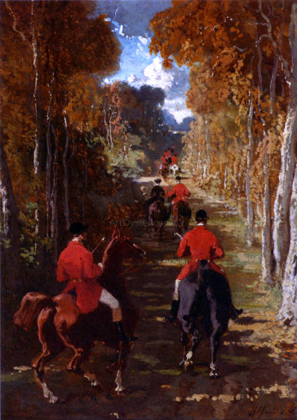  Alfred De Dreux Le Depart Pour La Chasse - Art Print