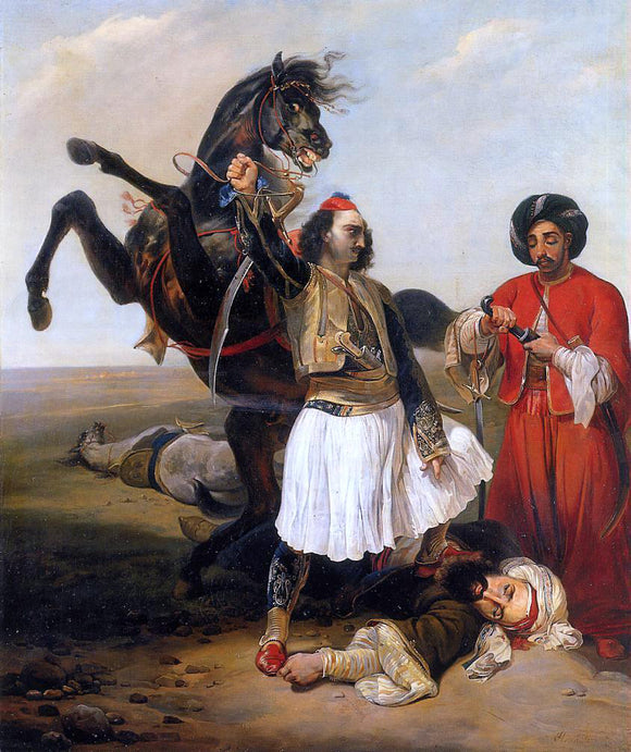  Horace Vernet Le Glaour, Conquerer of d'Hassan - Art Print