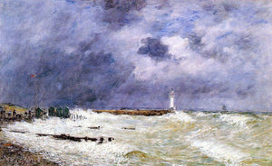  Eugene-Louis Boudin Le Havre, Heavy Winds off of Frascati - Art Print