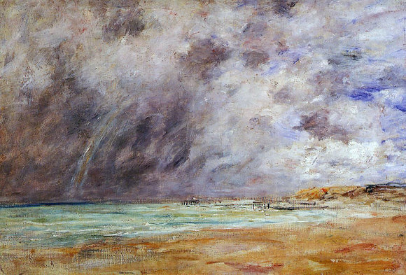  Eugene-Louis Boudin Le Havre, Stormy Skies over the Estuary - Art Print