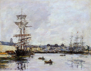  Eugene-Louis Boudin Le Havre, the Casimir Delavigne Basin - Art Print
