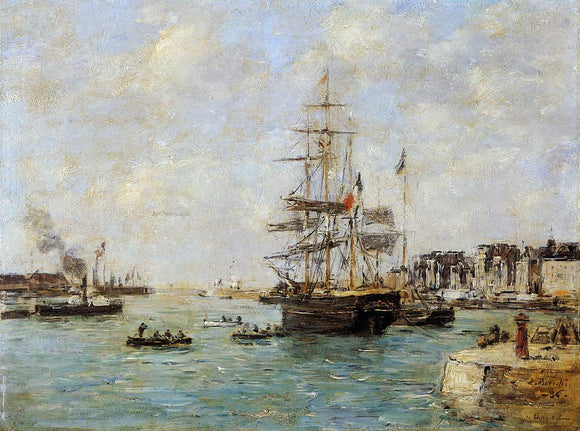  Eugene-Louis Boudin Le Havre, the Outer Port - Art Print