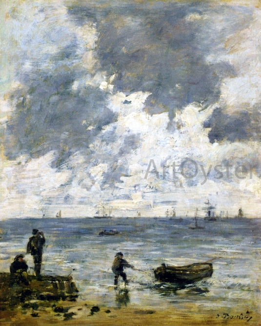  Eugene-Louis Boudin Le Havre, The Sea at Sunset - Art Print