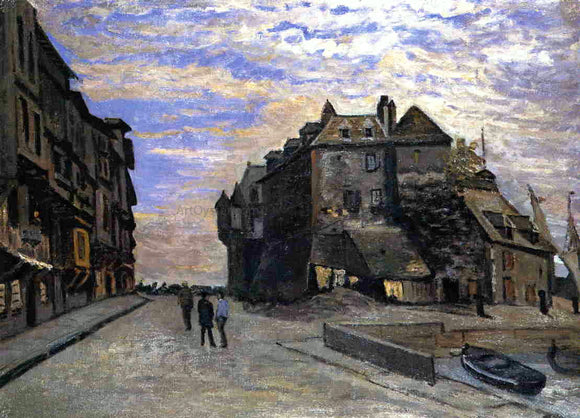  Claude Oscar Monet Le Lieutenance at Honfleur - Art Print