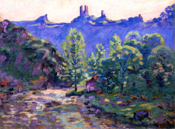  Armand Guillaumin Le moulin Brigand et les ruin du Chateau de Crozant - Art Print