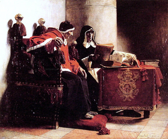 Jean-Paul Laurens Le Pape et l'Inquisiteur, dit aussie Sixte IV et Toruemada - Art Print